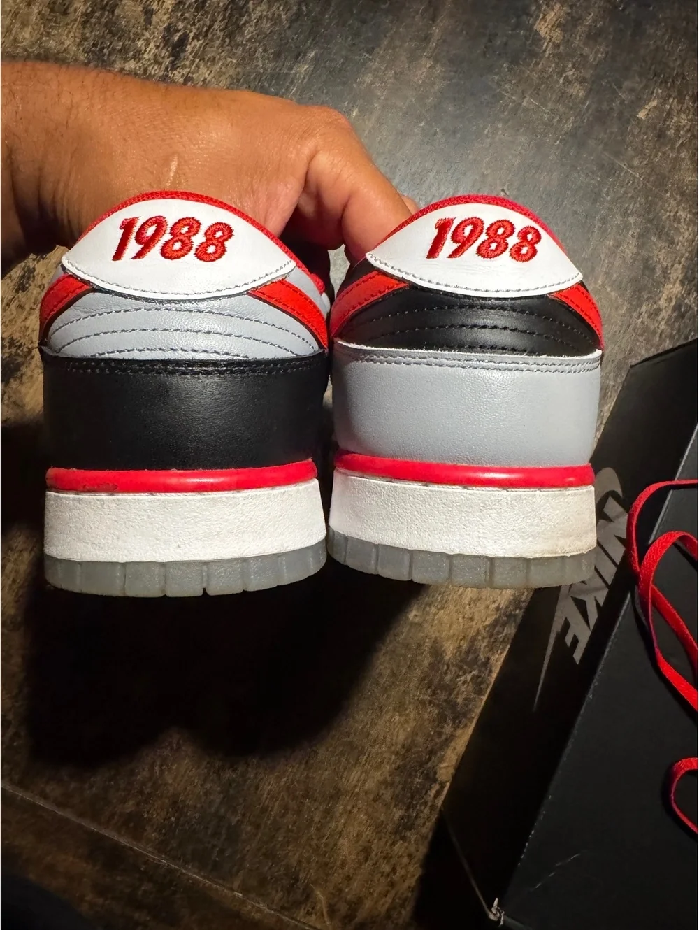 Leather sneakers, Nike Dunk Low Clark Atlanta University